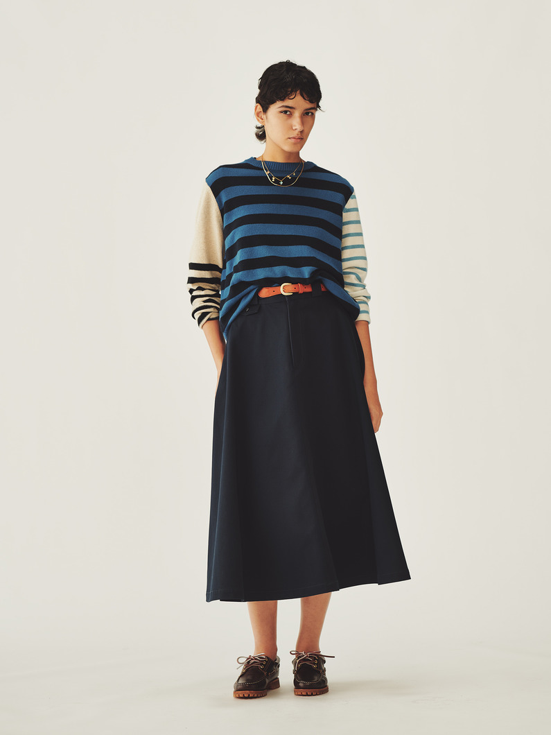 クレイジーストライプ ニットトップ 詳細画像 blue 2