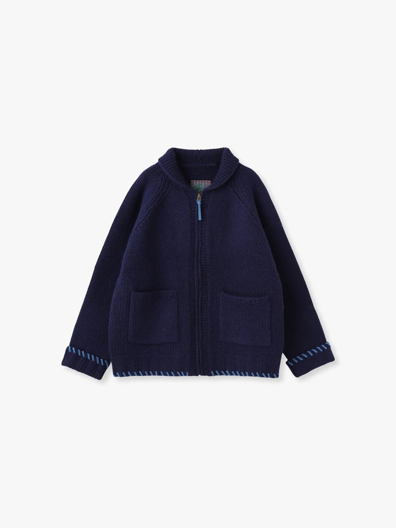 カウチンニット カーディガン 詳細画像 navy 2