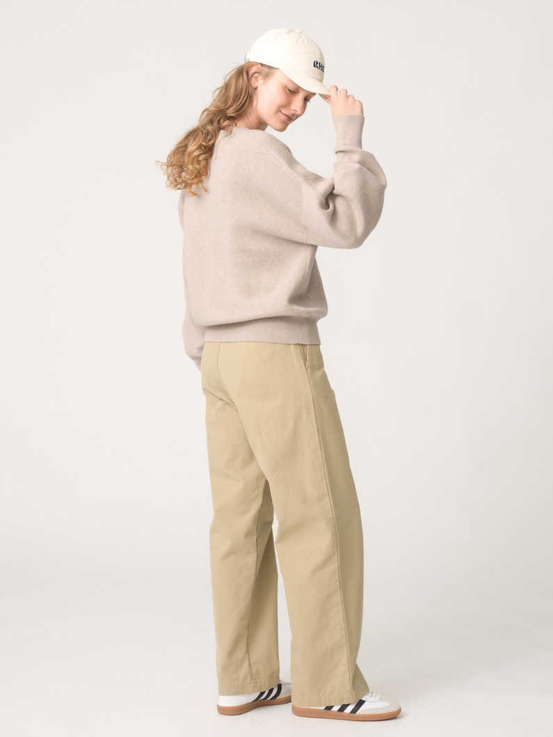 コットン カシミア プルオーバー（ベージュ/チャコールグレー/ネイビー/レッド/オートミール） 詳細画像 beige 3