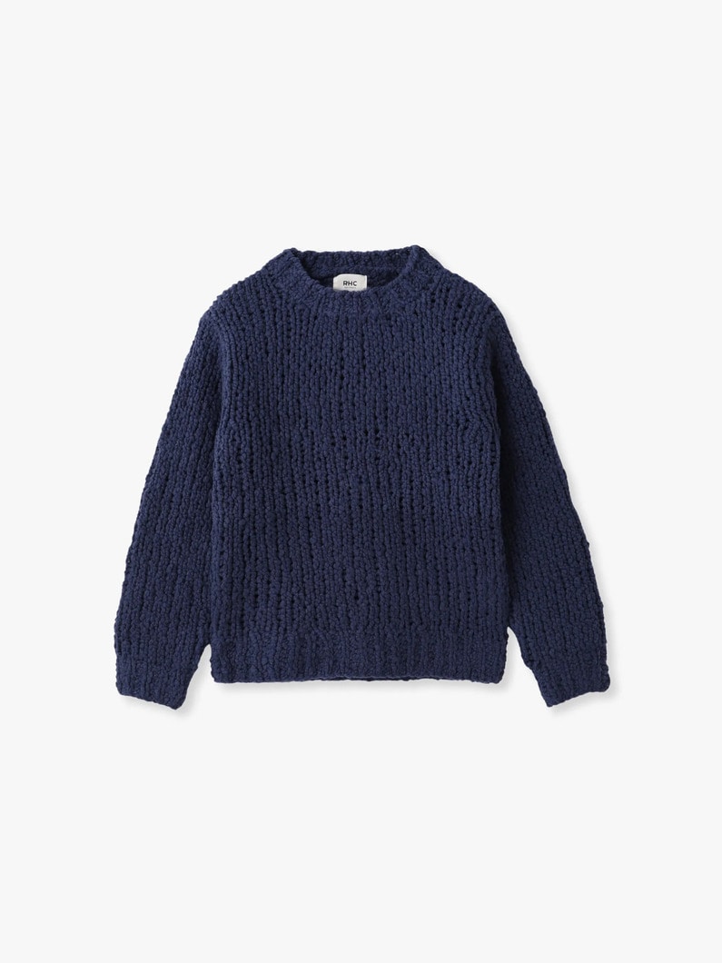 ビッグスラブ ニット プルオーバー 詳細画像 navy 2
