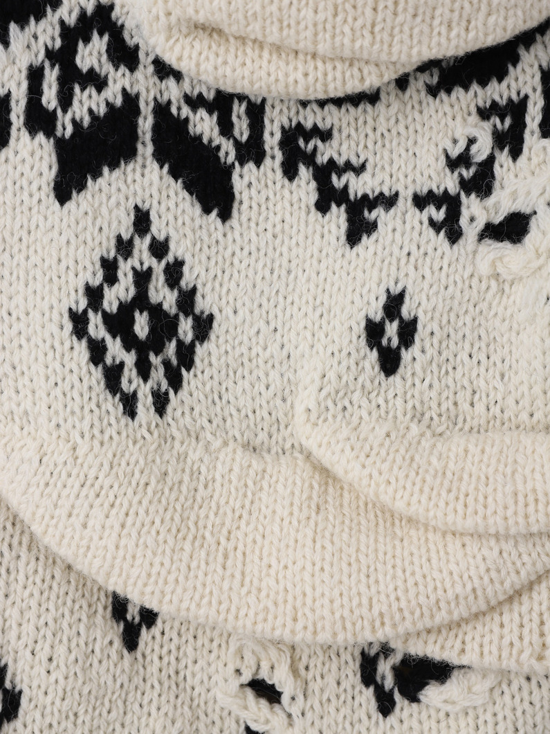 アンステイブル ノルディック ニットプルオーバー 詳細画像 off white 3