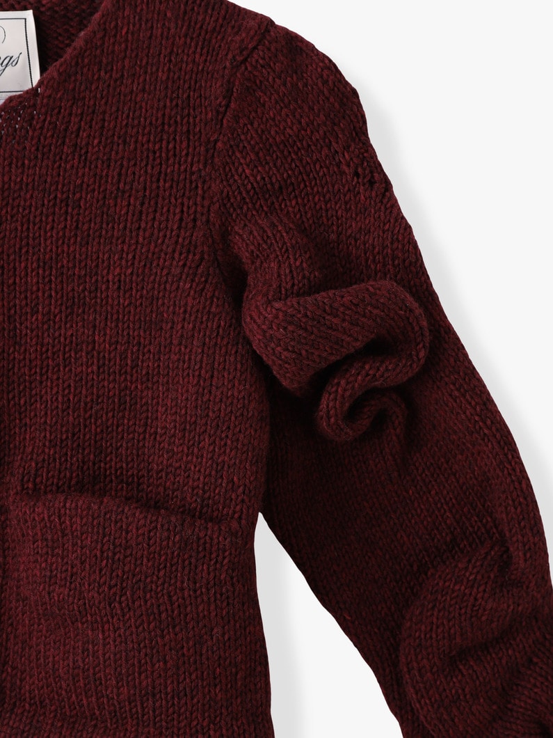 アンステイブル スリーブ カーディガン 詳細画像 burgundy 2