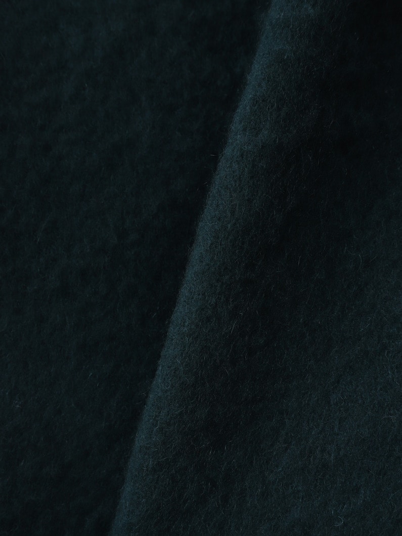 カシミア ミドルゲージ ヘンリーネック ニットトップ 詳細画像 green 3