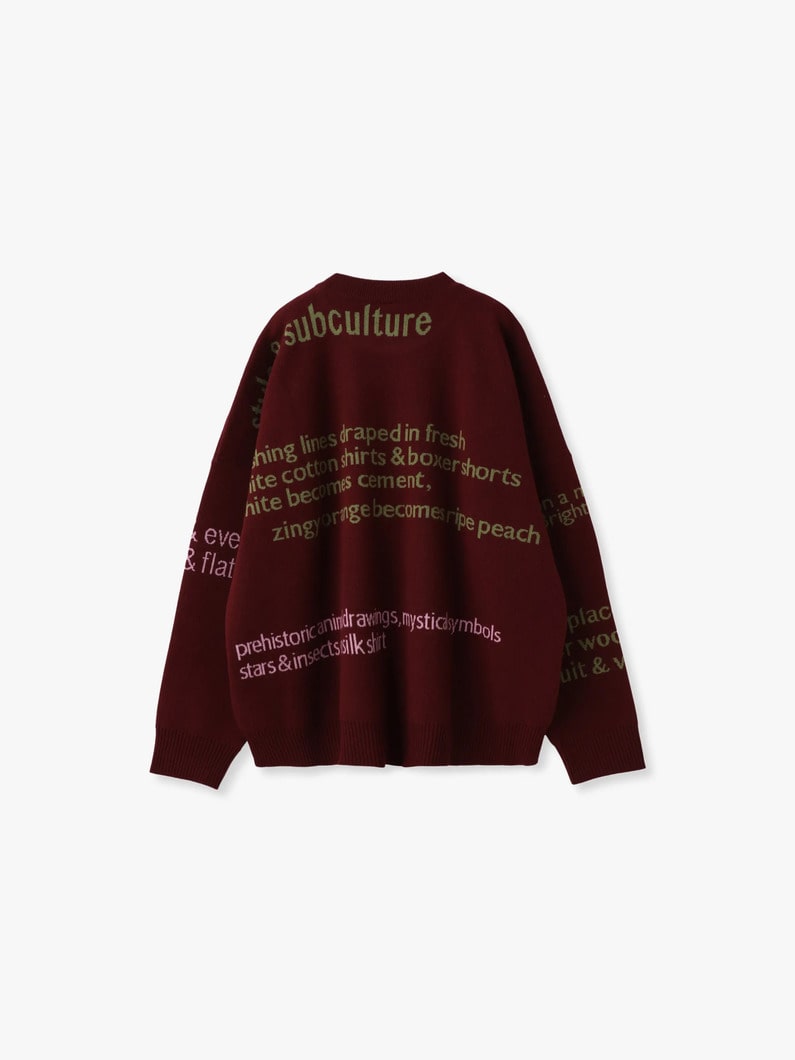 ダル チョダ ニット プルオーバー 詳細画像 burgundy 1