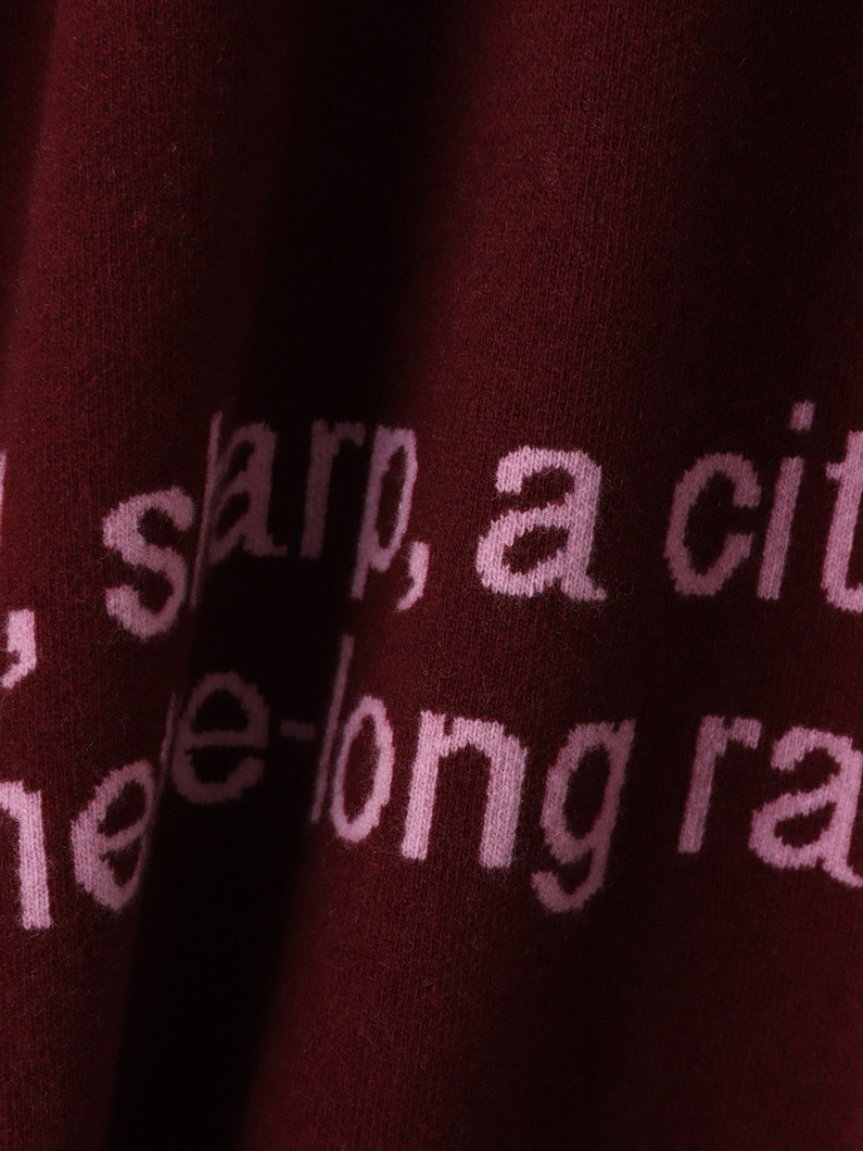 ダル チョダ ニット プルオーバー 詳細画像 burgundy 3