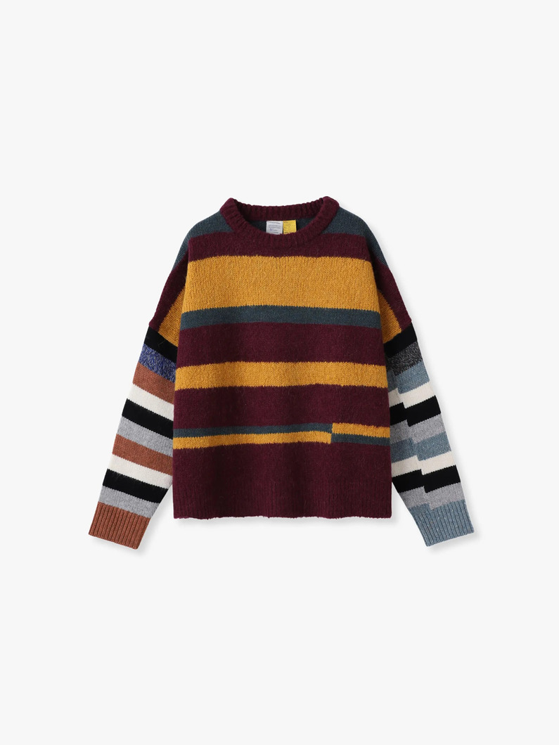 ロリ クルーネック ニット プルオーバー（マルチ） 詳細画像 multi 1