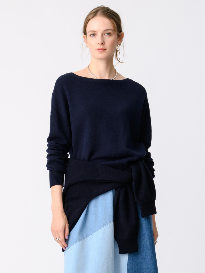 ダブルフェイス ジップフーディー（ネイビー/トップグレー） 詳細画像 navy 2