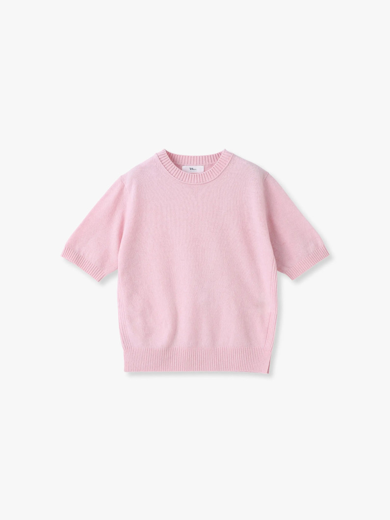 エコウール ニットトップ（ネイビー/ライトベージュ/ピンク） 詳細画像 pink 3