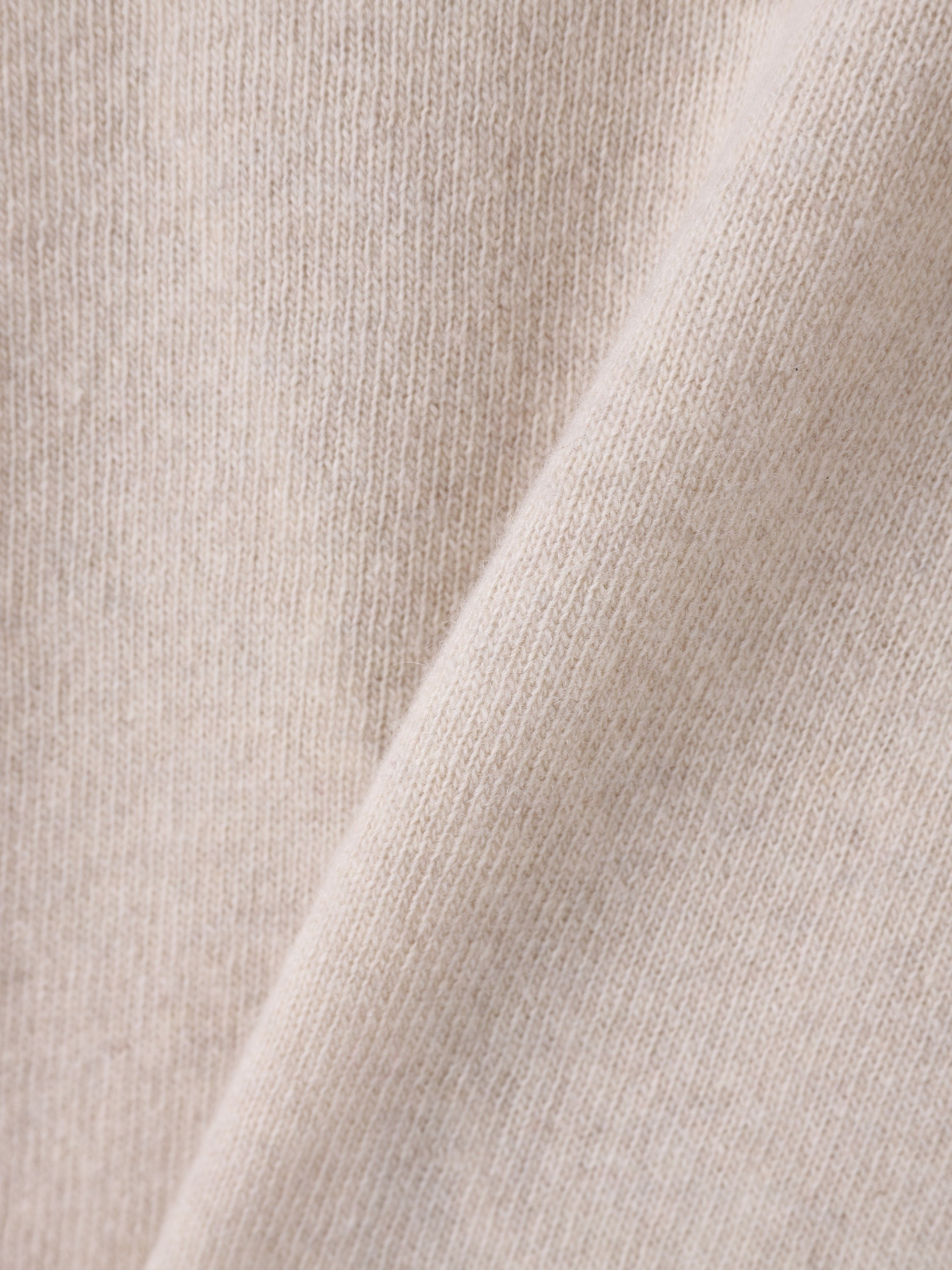 エコウール ニットトップ（ネイビー/ライトベージュ/ピンク