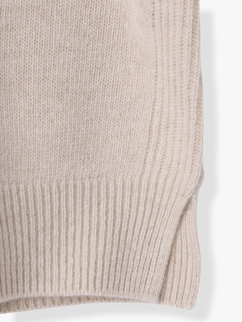 エコウール ニットカーディガン（ネイビー/ライトベージュ/ピンク） 詳細画像 pink 3