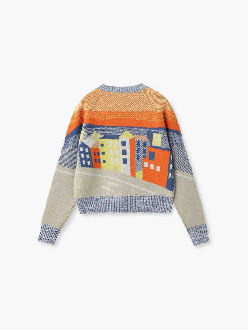 ダブルジャガード ニットプルオーバー 詳細画像 multi 1