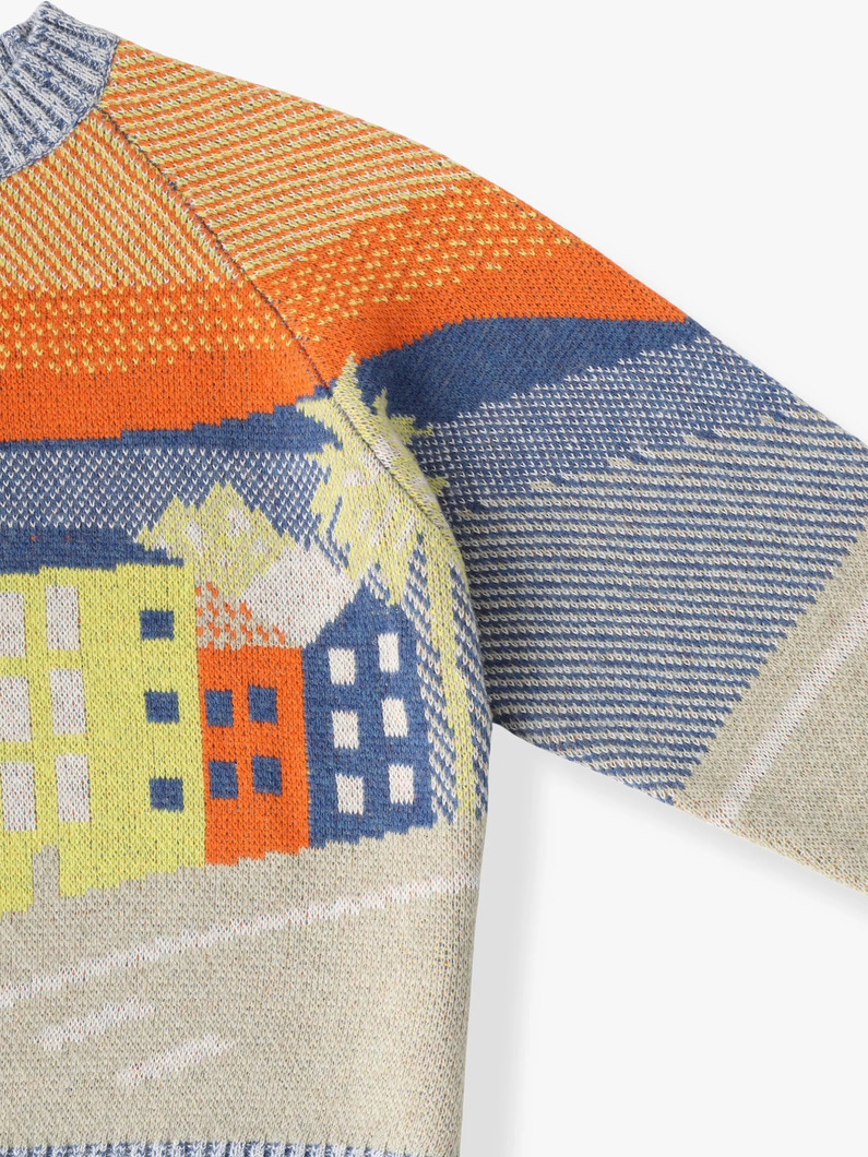 ダブルジャガード ニットプルオーバー 詳細画像 multi 2