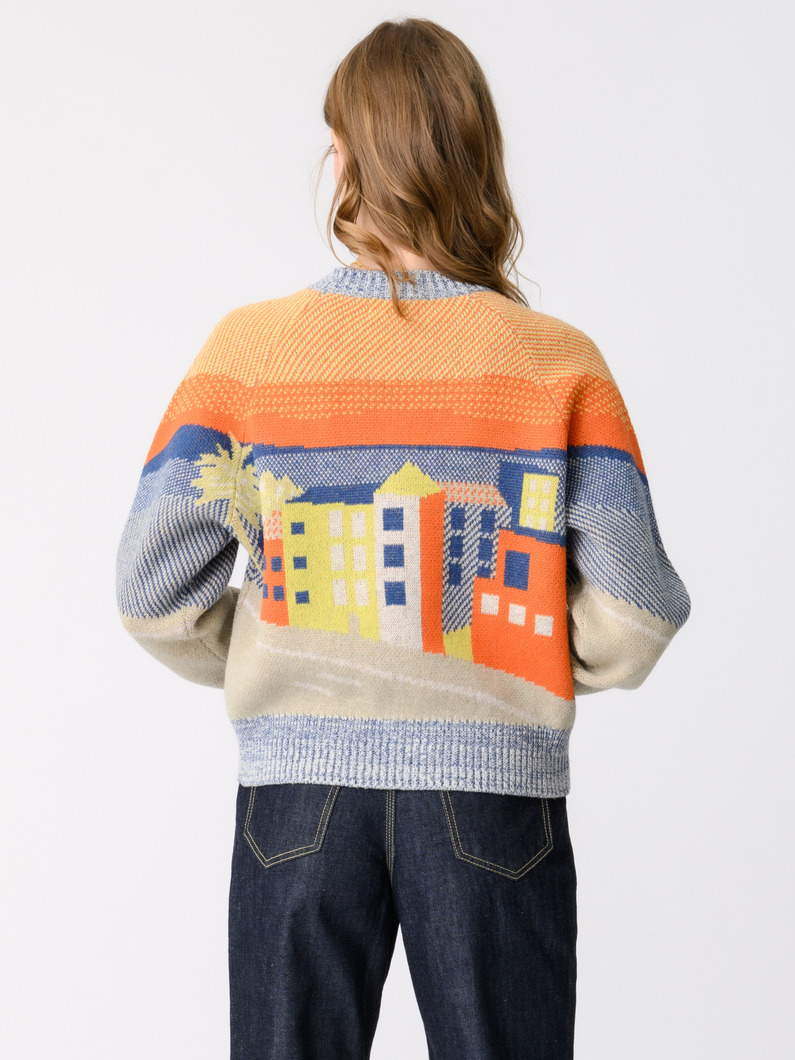 ダブルジャガード ニットプルオーバー 詳細画像 multi 2