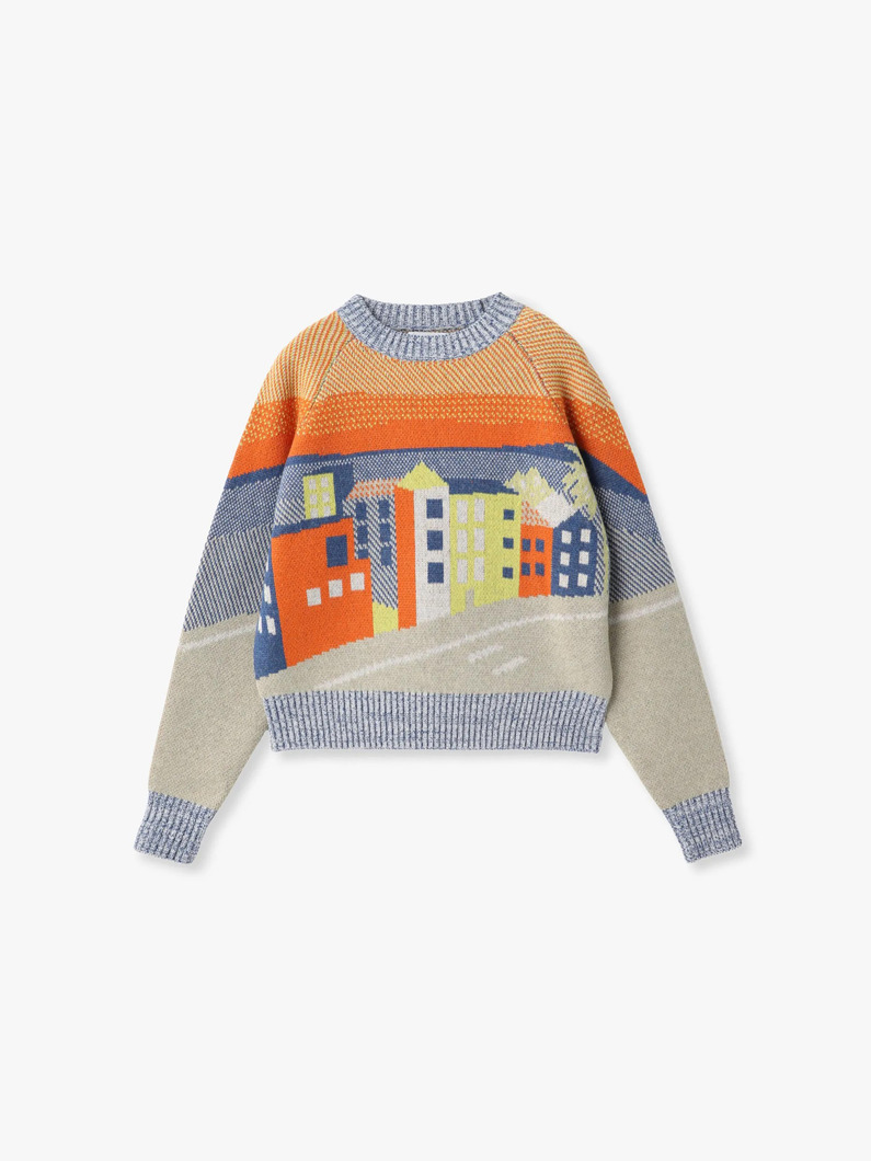 ダブルジャガード ニットプルオーバー 詳細画像 multi 3