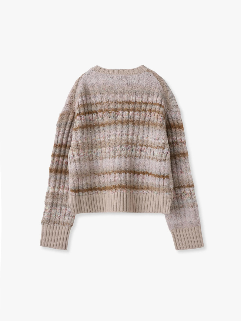 ミックスヤーン ニット プルオーバー 詳細画像 ivory 1