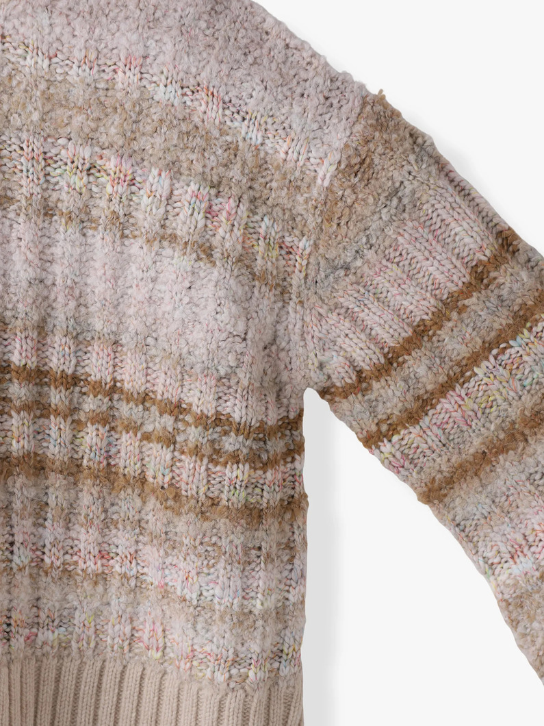 ミックスヤーン ニット プルオーバー 詳細画像 ivory 2