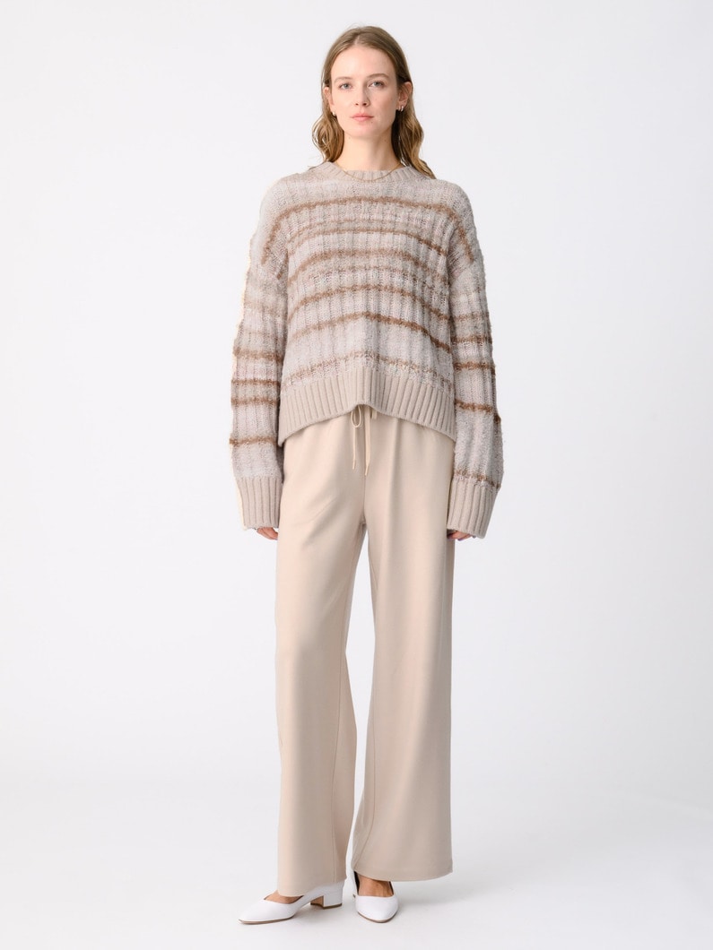 ミックスヤーン ニット プルオーバー 詳細画像 ivory 2