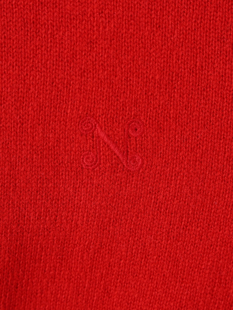 シーシェル カシミア ニットカーディガン（レッド） 詳細画像 red 3