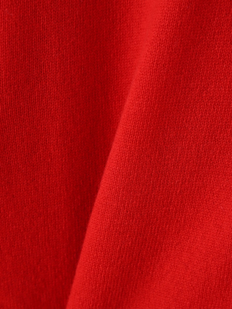 シーシェル カシミア ニットカーディガン（レッド） 詳細画像 red 4