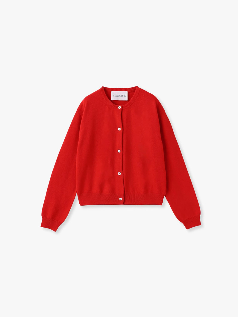 シーシェル カシミア ニットカーディガン（レッド） 詳細画像 red 2