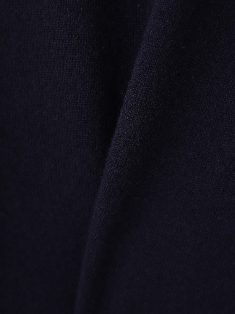 ジュエル クロップドスリーブ カシミア ニットトップ 詳細画像 gray 4