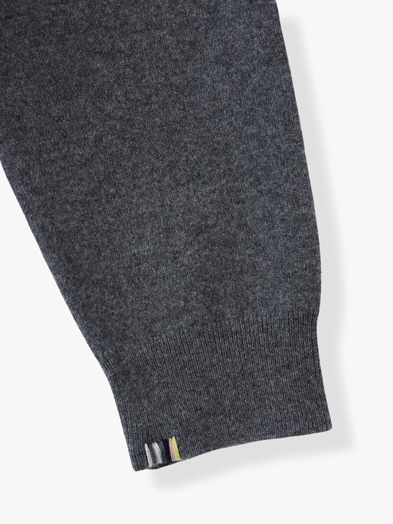 ジェイコブ スクープネック カシミア ニットトップ 詳細画像 gray 3