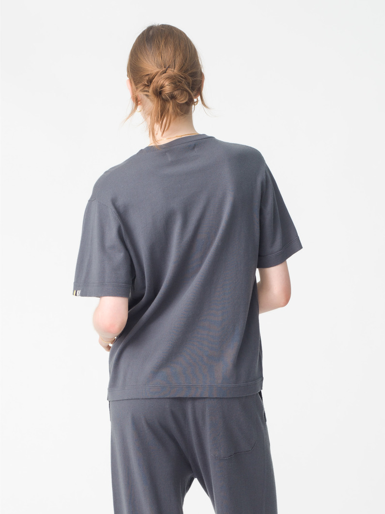 キューバ ヴァージニア コットンカシミア ニットティー 詳細画像 dark green 2