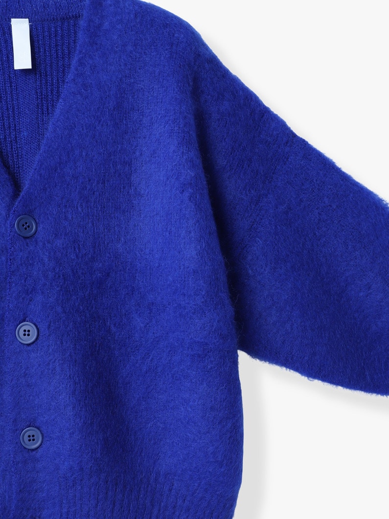 モヘア ニット カーディガン 詳細画像 blue 2