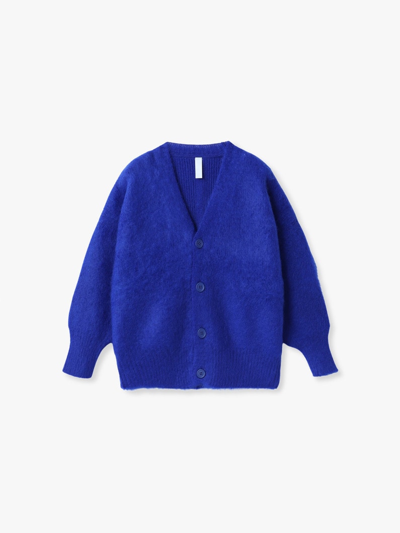 モヘア ニット カーディガン 詳細画像 blue 1