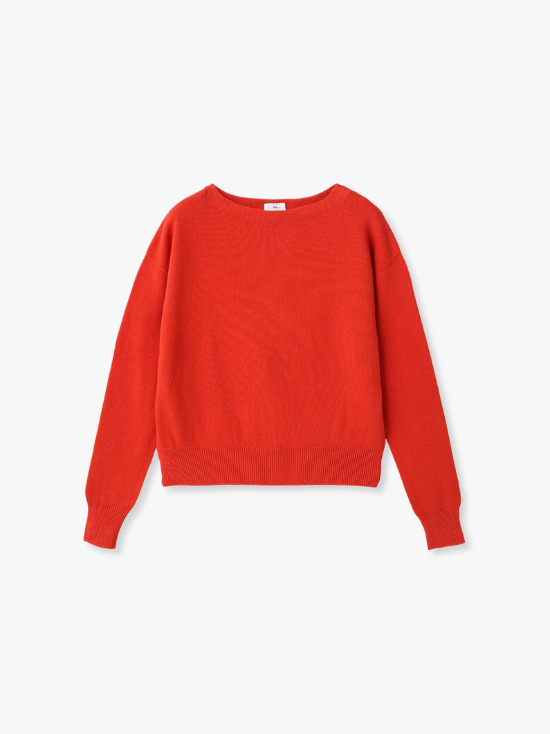 リサイクルコットン ボートネック ニットトップ｜Ron Herman