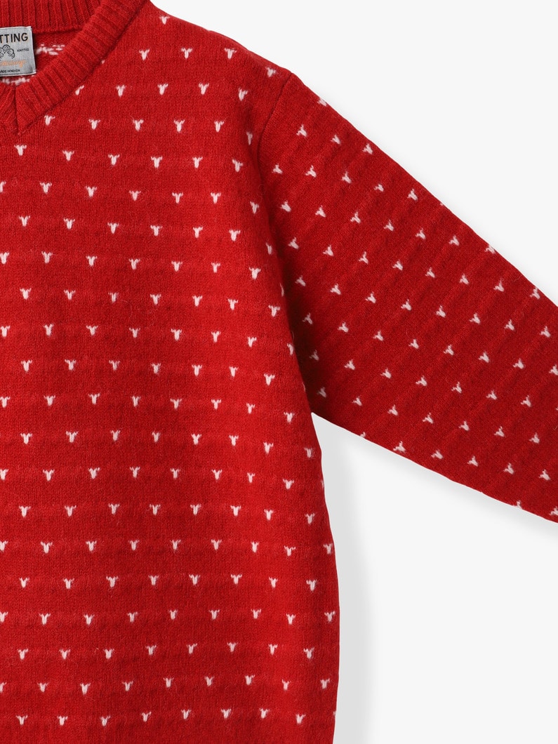 ショーン Vネック ニット プルオーバー 詳細画像 charcoal gray 2