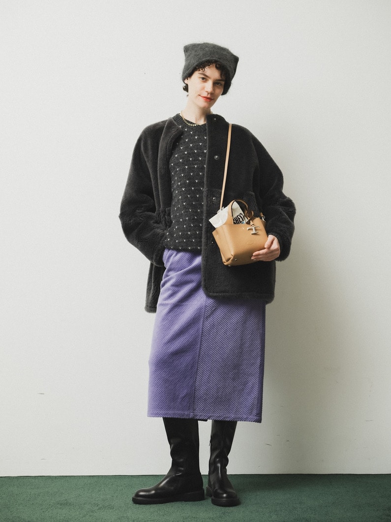 ショーン Vネック ニット プルオーバー 詳細画像 charcoal gray 3