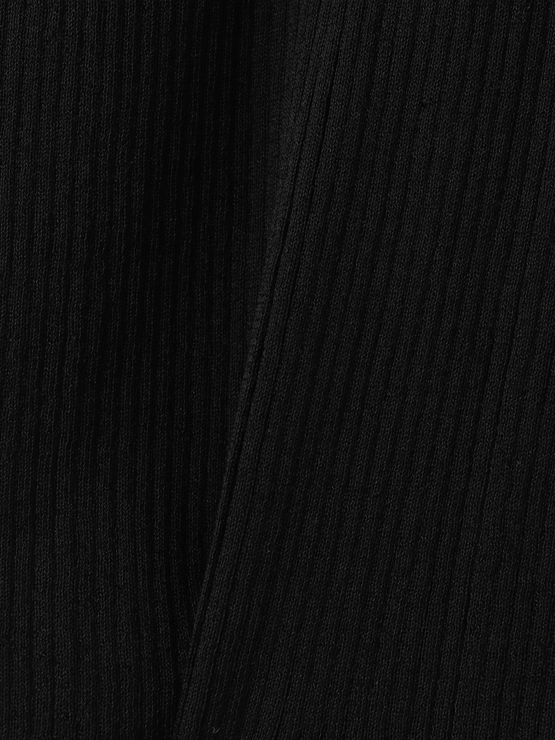 ウール シアーリブニットトップ（ブラック） 詳細画像 black 3