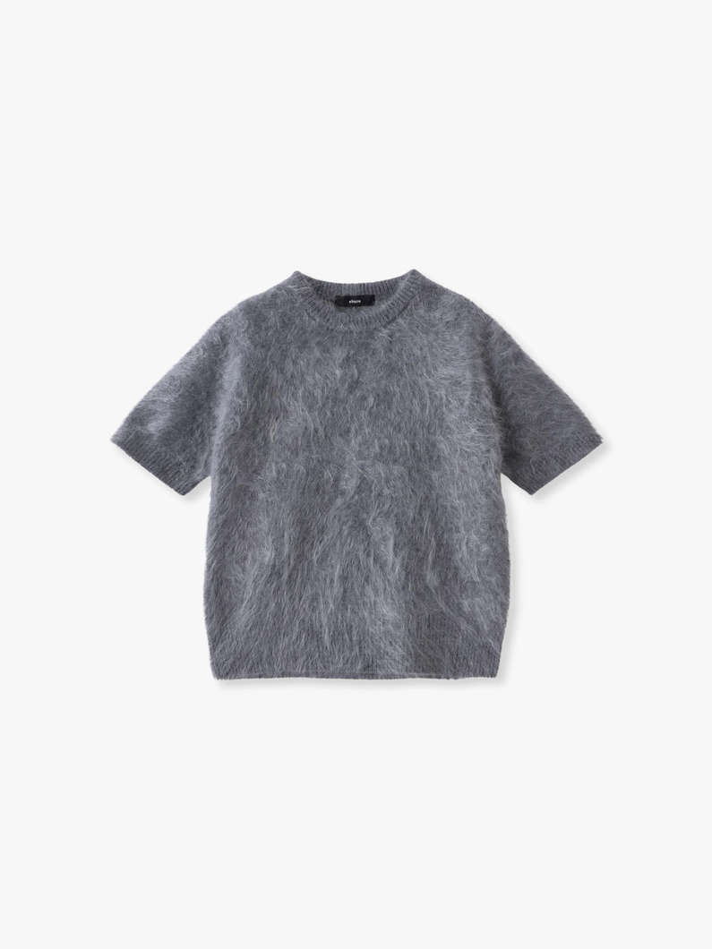 カシミアファー ニットトップ（トップグレー）｜ebure(エブール)｜Ron