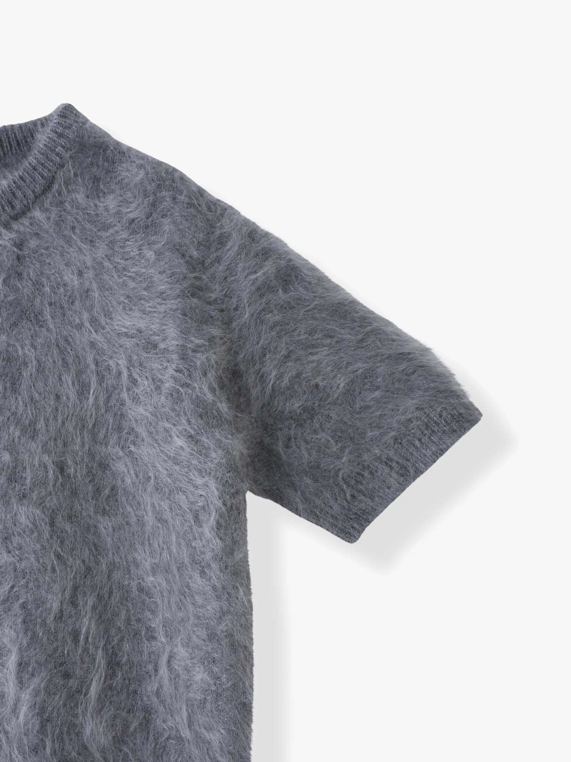 カシミアファー ニットトップ（トップグレー）｜ebure(エブール)｜Ron