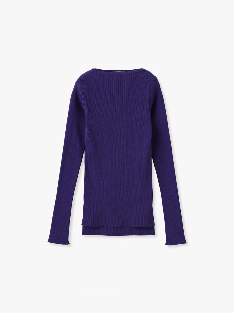 ギザボートネック プルオーバー（パープル/ピンク） 詳細画像 purple 3