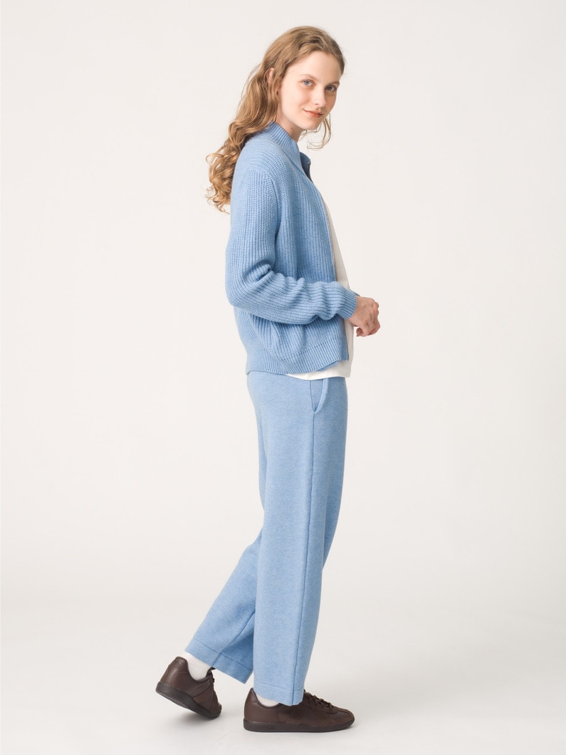 オークリー ニット ジップカーディガン（ライトブルー/チャコールグレー/オートミール） 詳細画像 light blue 3