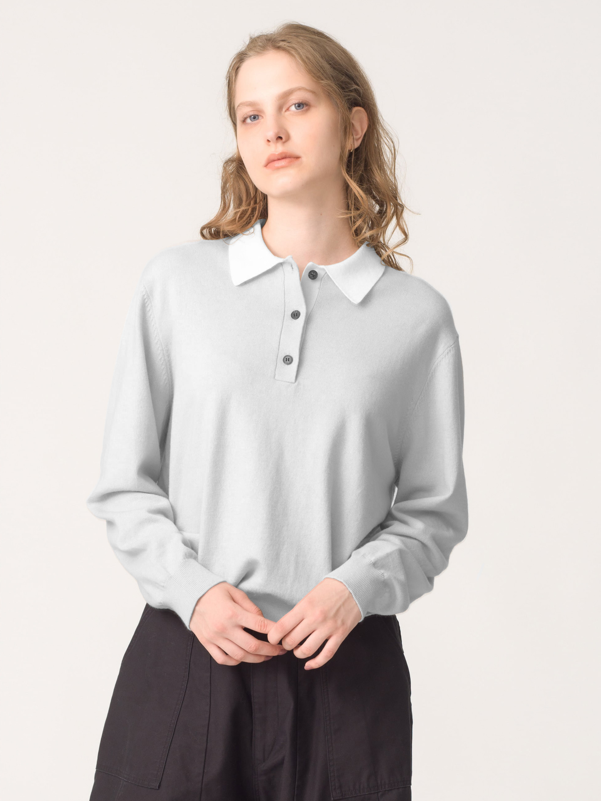 【完売品】ロンハーマン別注 DEMYLEE デミリー ニットポロシャツ ホワイト 完売品】ロンハーマン別注 DEMYLEE デミリー ニットポロシャツ