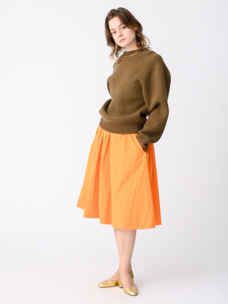 イタリアンヤーン アイリッシュカシミア ニットプルオーバー（ネイビー/ブラウン） 詳細画像 brown 2