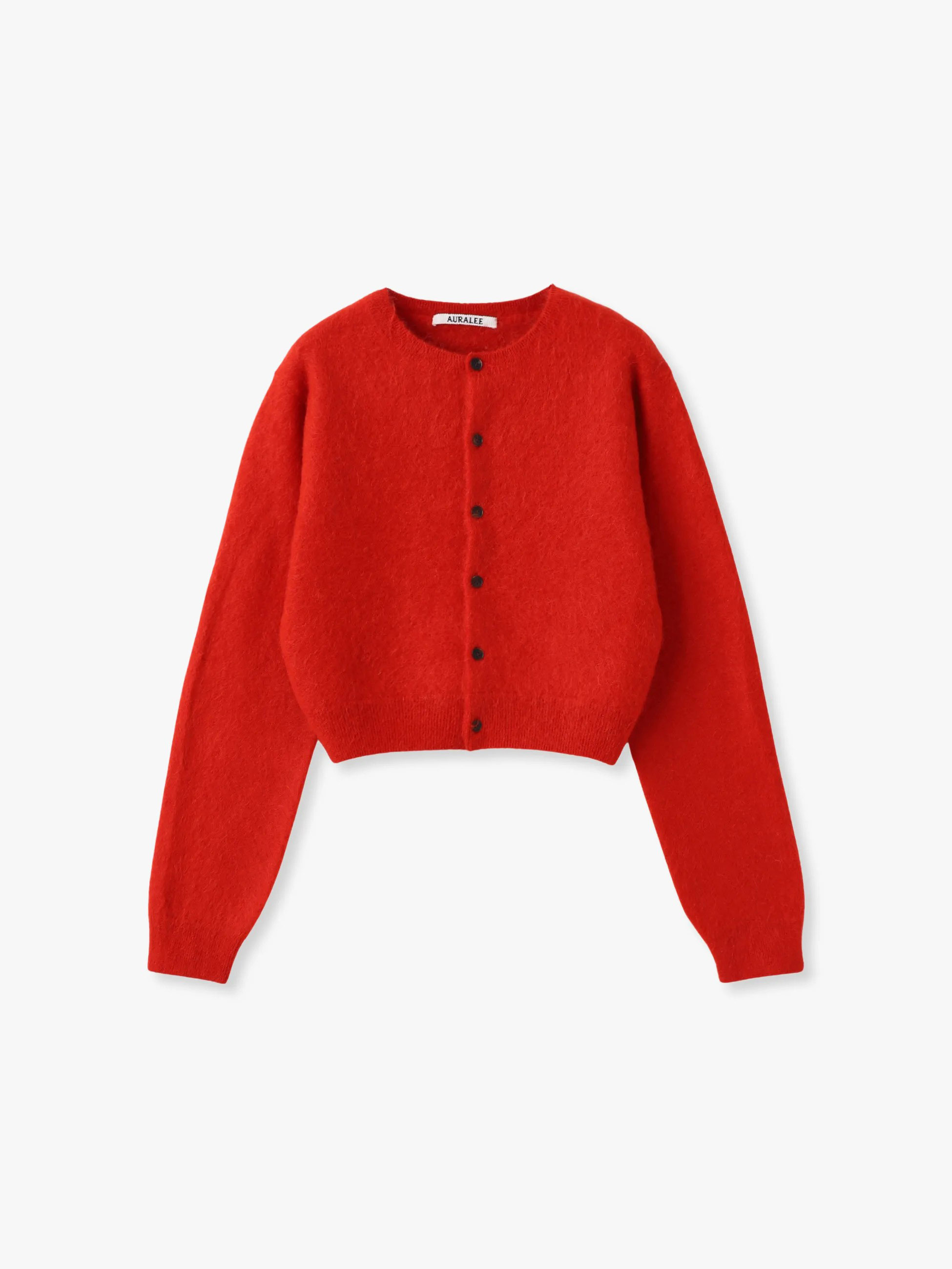 【新品】AURALEE オーラリー アルパカ ファーニット カーディガン 1 新品】AURALEE オーラリー アルパカ ファーニット カーディガン