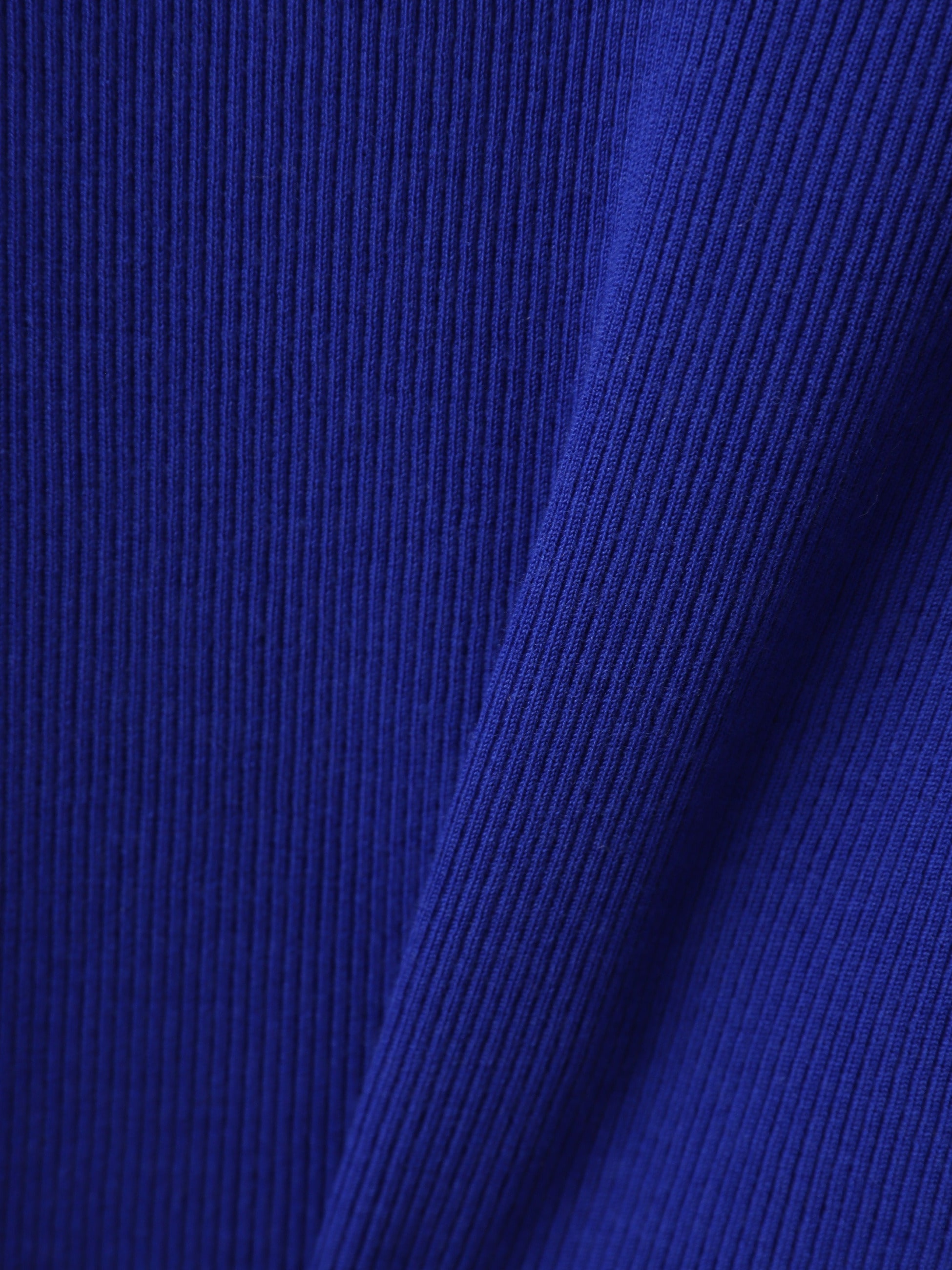 スーパーファインウール ハイゲージリブ ニットポロトップ