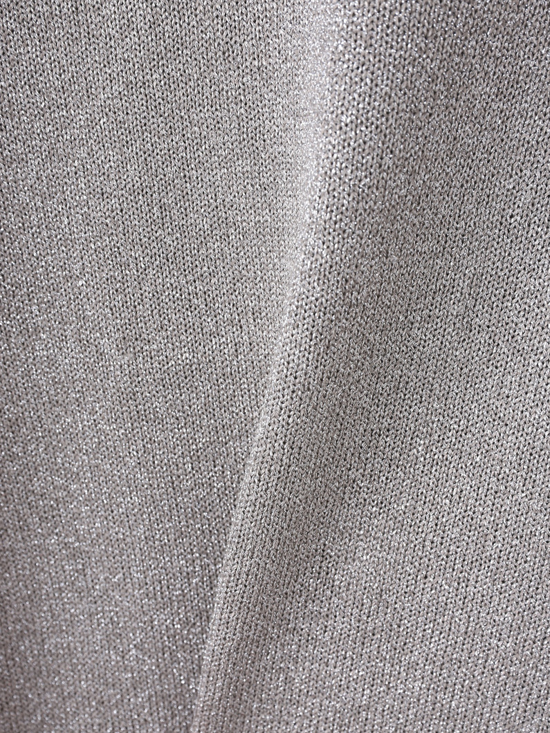 ブライトラメ リリヤーン ニットトップ（シルバー） 詳細画像 silver 3