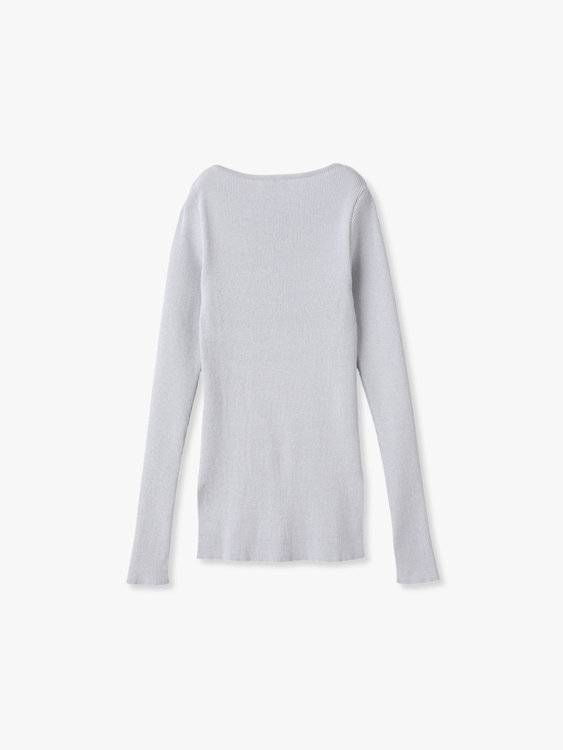 ギザボートネック プルオーバー（シルバー） 詳細画像 silver 1
