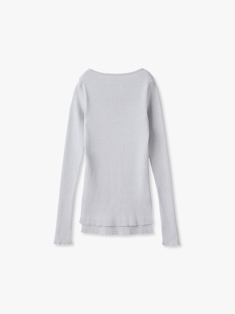 ギザボートネック プルオーバー（シルバー） 詳細画像 silver 1