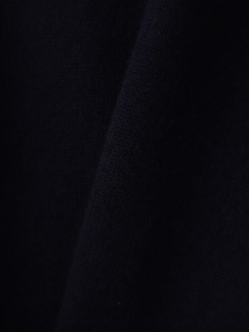 サッシ― カシミア ニットトップ（ホワイト/ライトピンク/ダークオレンジ/ネイビー/グレー） 詳細画像 white 3