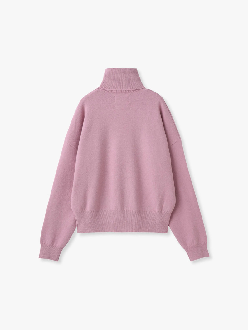 ジル タートルネック ニットトップ（ネイビー/ライトピンク） 詳細画像 light pink 1
