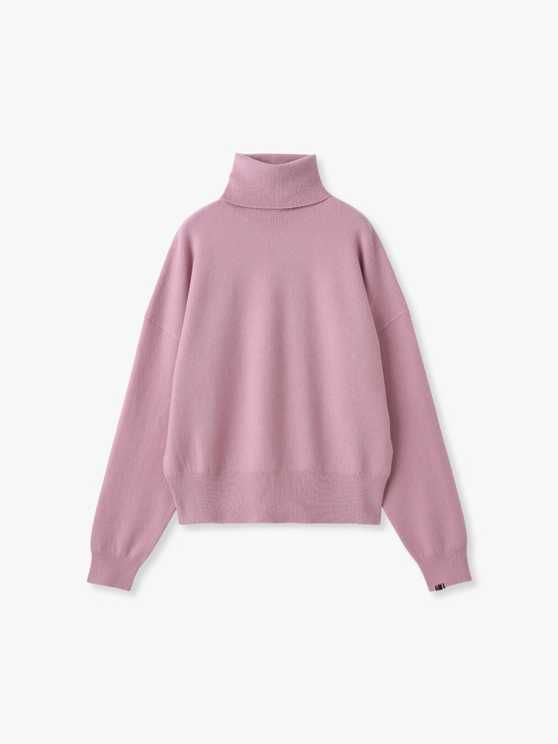 ジル タートルネック ニットトップ（ネイビー/ライトピンク） 詳細画像 light pink 1