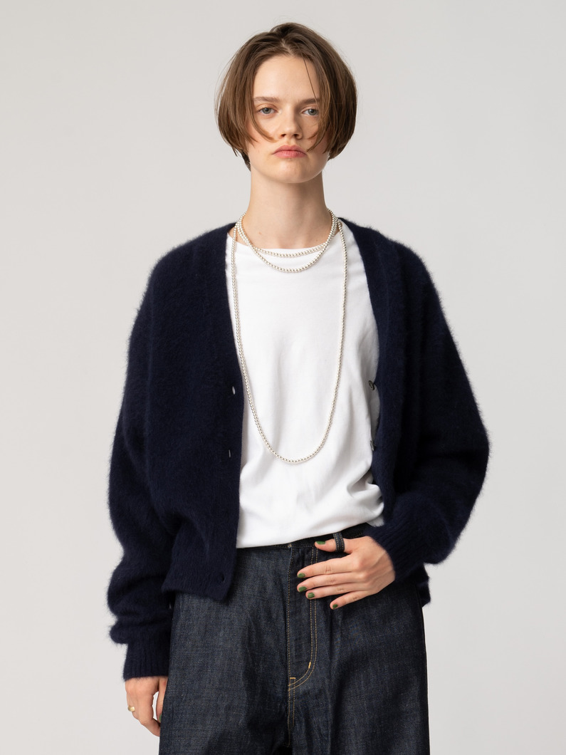 フォックスヤク ニット カーディガン 詳細画像 navy