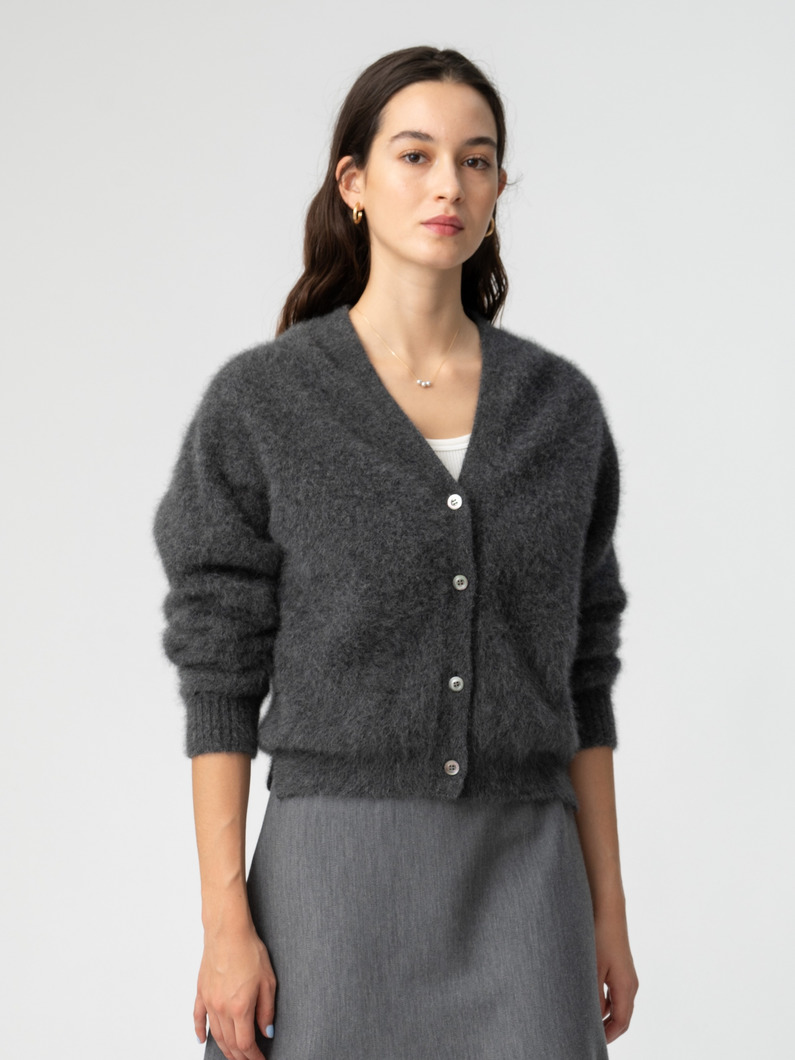 フォックスヤク ニット カーディガン 詳細画像 dark gray