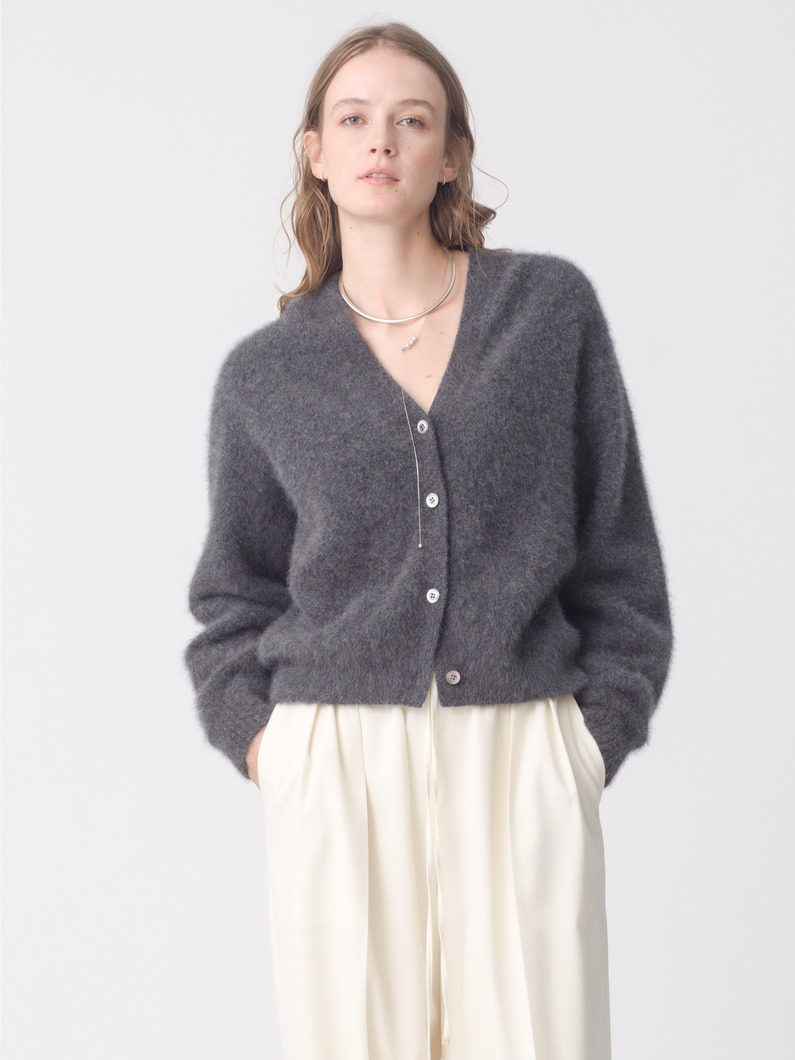 フォックスヤク ニット カーディガン 詳細画像 dark gray 3